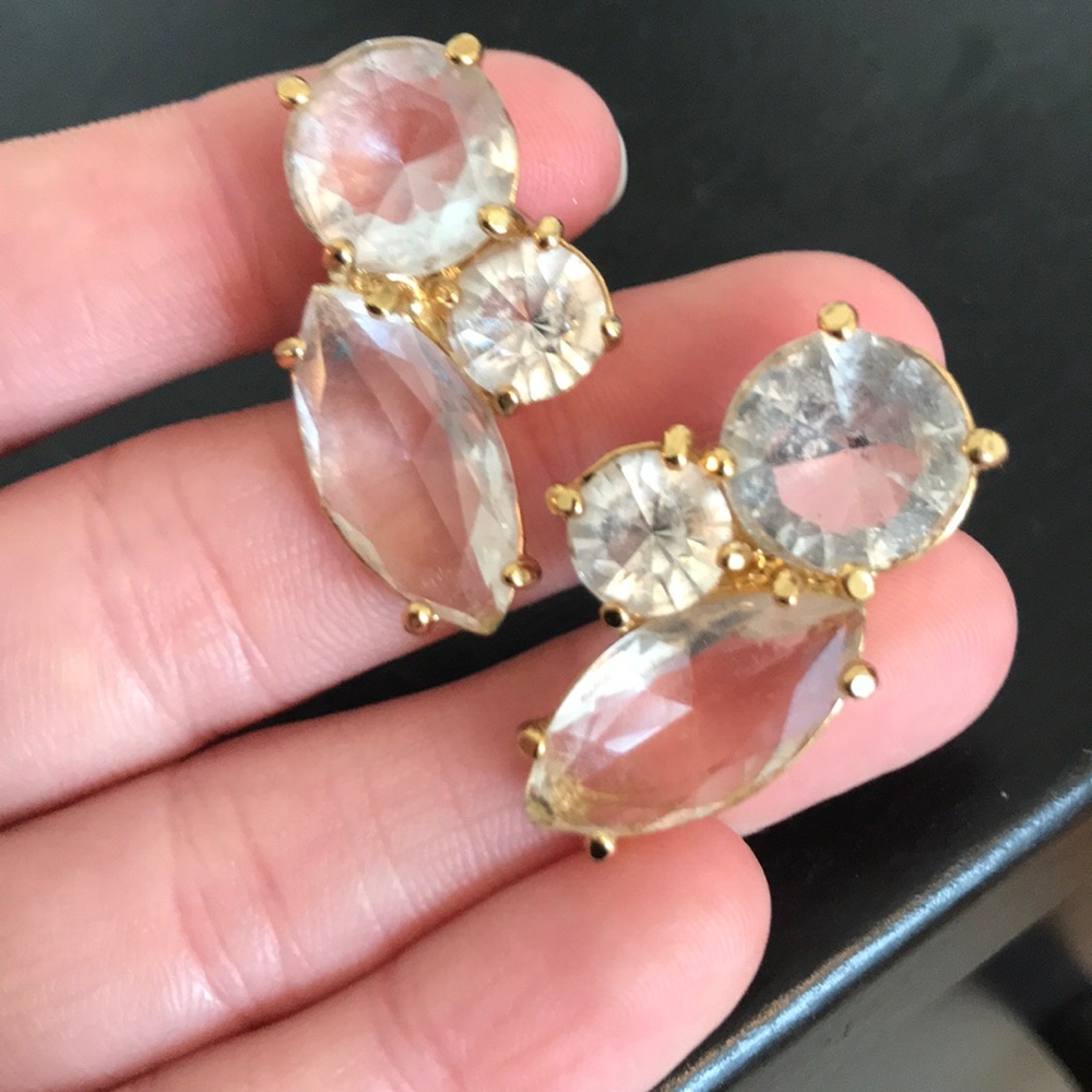 Kate Spade diamond cluster earrings